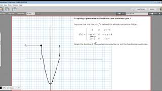 Graphing a piecewisedefined function  problem type 3 [upl. by Ebba653]