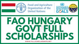 Fully Funded Hungarian Government Scholarships 20242025 FAO Masters Scholarships Study Abroad Free [upl. by Satsok]