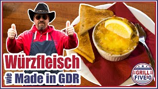 Würzfleisch wie Made in GDR  den Klassiker nach DDR Gaststätten Rezept kochen  Grill Five0 🤠🍲 [upl. by Shields]