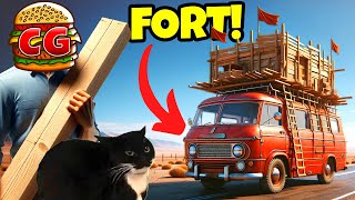 I Built a FORT on Top of My Van in The Long Drive Mods [upl. by Nera]