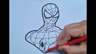 Desenhando o Homem Aranha art desenho homemaranha [upl. by Eeleak]