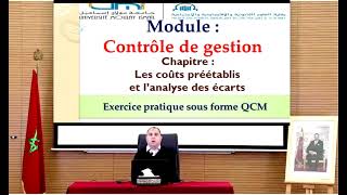 contrôle de gestion  les coûts préétablis et analyse des écarts  2ème séance [upl. by Wat639]