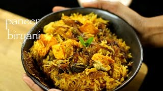 paneer biryani recipe  easy paneer biryani recipe [upl. by Temhem627]