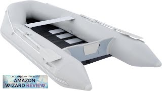 COZ 10 ft Inflatable Dinghy Boats with Aluminium Alloy Floor 4 Person Review [upl. by Elleon]