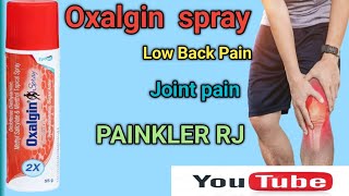 oxalgin spray uses review bengali  joint pain knee pain [upl. by Annaej936]