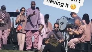 Kanye West Protects His Daughter North From Creepy Photographer at Sunday Service [upl. by Averir744]