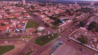 Entardecer na cidade de Rondonópolis  Mato Grosso Imagens aéreas  DRONE [upl. by Stauder657]