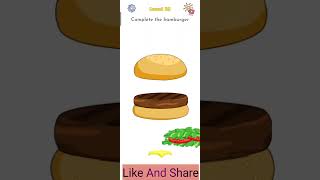 DOP6 Level 18 Complete the hamburger Displaced one part Early Access viralshortsgame level18 [upl. by Leuqcar]