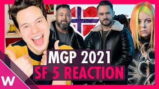 Melodi Grand Prix 2021 SemiFinal 5 REACTION  Norway [upl. by Howenstein120]