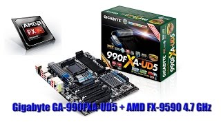 Gigabyte GA990FXAUD5 BIOS Update to use 47GHz on an AMD FX9590 [upl. by Yenffad]