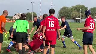 U16s boys Rugby Rangers Vicenza v Dunfermline [upl. by Atiroc]