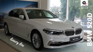 2018 BMW 520D Luxury line  detailed review  price  features  specs [upl. by Boggs]