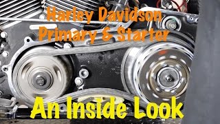 Inside Look at Harley Primary amp Starter Operation  Solenoid Starter Clutch Starter Ring Gear [upl. by Ahker560]