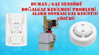 Duman Alarmı Sonrasi Gaz Kesilmesi Sorunu ve Çözümü Gaz Dedektörü Gaz Kesilmesi [upl. by Wolk]