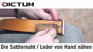 Die Sattlernaht  Leder von Hand nähen  mit Herbert Ritter  Tutorial [upl. by Izy348]