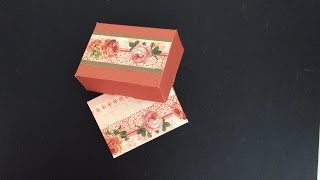 CARDSTOCK BOX TUTORIAL  PERFECT FOR SOAP [upl. by Gustavus]