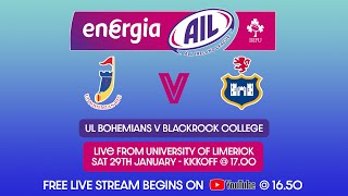 UL Bohemians v Blackrock College  All Ireland League [upl. by Suoinuj]