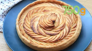 Recette de la tarte aux pommes rosace  750g [upl. by Llednahs75]