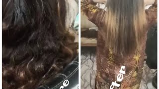 Strainers Your Hairs with Keratin Protein treatment keratin keratintreatment straighthair [upl. by Assel]