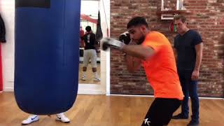 WHOA Amir Khan 8 Punches In Less Then 1 Second Esnews Boxing [upl. by Enimrej]