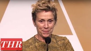 Frances McDormand on Winning Best Actress  Oscars 2018 [upl. by Noval892]