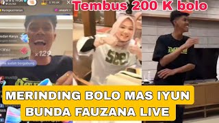 DETIK² MAS IYUN BUNDA FAUZANA LIVE TEMBUS 200 K BOLO  JOGET BAHAGIA [upl. by Eiznekcam]