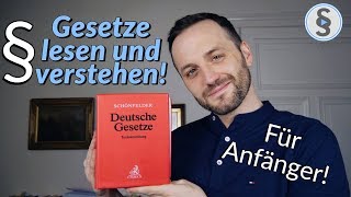 Paragraphen lesen und verstehen erklärt  Jura für Anfänger  Herr Anwalt [upl. by Hedwig]