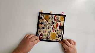 DIY 10MINUTE NO BINDING POTHOLDER SEWING TUTORIALMAKE A POTHOLDER W INSULBRITEDIY SEWING CRAFTS [upl. by Oiciruam111]