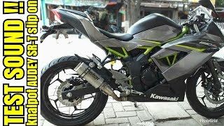 KAWASAKI NINJA 250 SL test sound knalpot AUDEY SRT original slip on [upl. by Magna974]