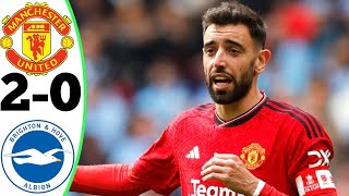 Manchester United vs Brighton 20  All Goals and Highlights 19052024 🔥 BRUNO [upl. by Tierney]