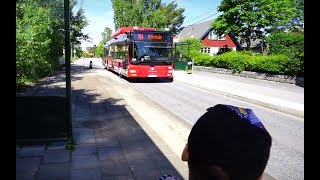 Sweden Stockholm ride with bus 704 from Prostvägen to Huddinge bus terminal [upl. by Ailemak]