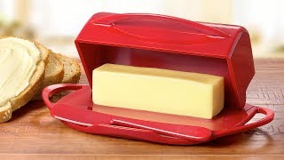 Butterie  FlipTop Butter Dish amp Spreader [upl. by Garek]