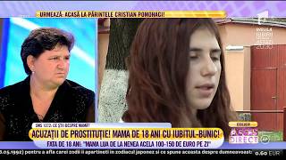 Acuzații de prostituție Fata de 18 ani ”Mama lua de la nenea acela 100  150 de euro pe zi” [upl. by Dorison]