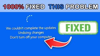 How to fix We couldnt complete the updates Undoing changes [upl. by Ainnos54]