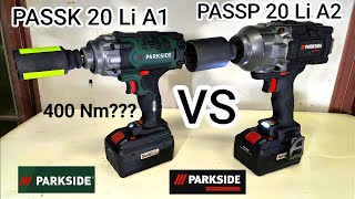 Parkside PASSK 20 Li A1 VS Parkside PERFORMANCE PASSP 20 Li A2 Uporedni Testparksidevsdiytools [upl. by Retsevlis]