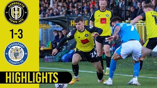 Harrogate Town v Stockport County highlights [upl. by Uba]