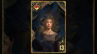 Oneiromancy  Beautifully Animated Premium Card from Gwent shorts [upl. by Immak359]