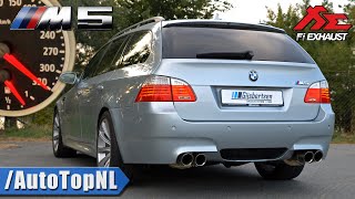 BMW M5 V10 E61 Touring INSANE FI EXHAUST 330kmh by AutoTopNL [upl. by Edvard]