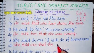 Direct and Indirect SpeechChange of Tense and Person in NarrationEnglish Grammar [upl. by Ociredef]