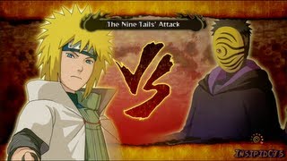 Naruto Ultimate Ninja Storm 3 Hokage vs Nine Tails and Tobi SRank Legend English [upl. by Poore]