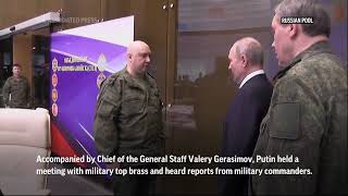 Putin visits command centre in Rostov on Don [upl. by Inoj]