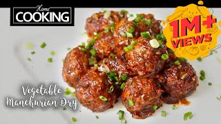 Vegetable Manchurian Dry Recipe  Indo Chinese Starter Recipe [upl. by Iver]