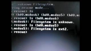 No Such partition found Grub rescue mode Recovery [upl. by Noit]