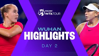 Day 2 in Wuhan with Andreeva Anisimova amp Siniakova  WTA Match Highlights [upl. by Naanac]