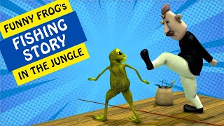 Crazy Frog Fishing Story With Dance In A Jungle Frog Dance as Patila Dance Animation Video [upl. by Eldoree]