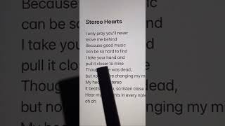 Stereo Hearts sing lyrics music stereohearts guitar karaoke [upl. by Haizek]