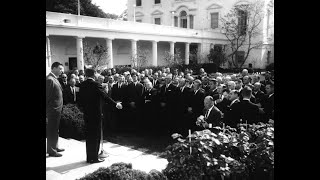 May 12 1962  President John F Kennedys Remarks to Foreign Agricultural Service Attachés [upl. by Nylrebmik247]