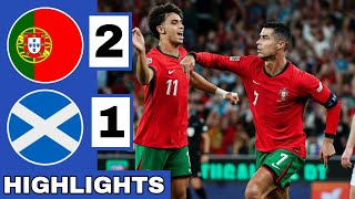 🔴Portugal vs Scotland 21 Extended HIGHLIGHTS  Ronaldo Winning GOAL  UEFA Nations League [upl. by Jean]