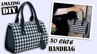 FANTASTIC DIY PURSE BAG POPULAR PRINT  Zipper Handbag Tutorial Fashion Design 2019 [upl. by Ecinnahs925]