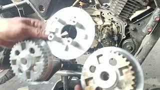 honda CB 110 SLIDING CLUTCH PALIT NG CLUTCH HUB and lining [upl. by Youngran620]